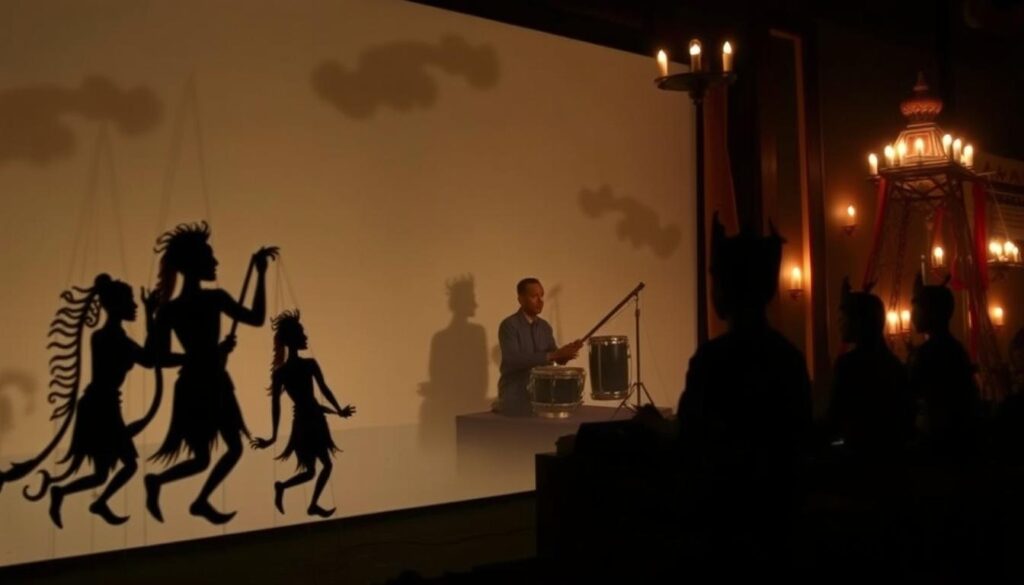 Pertunjukan Wayang Kulit di Surakarta Pertunjukan Wayang Kulit di Surakarta