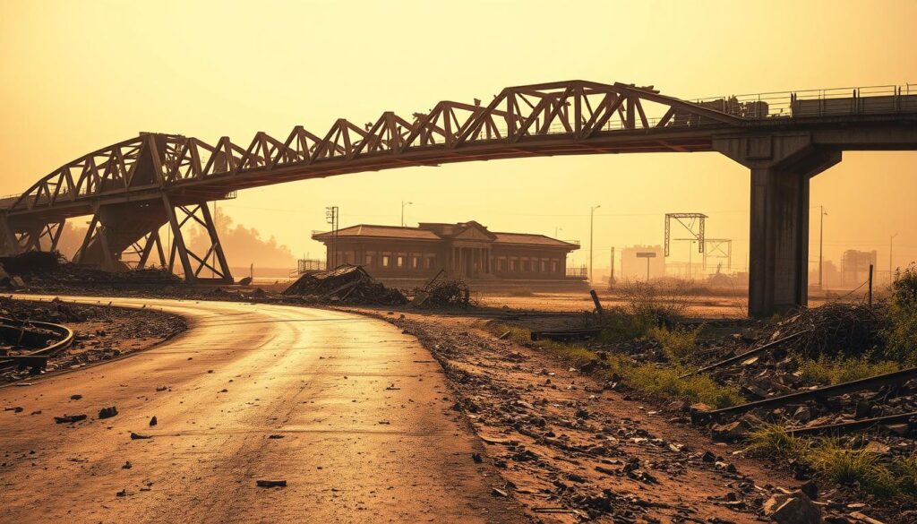 infrastruktur pasca perang