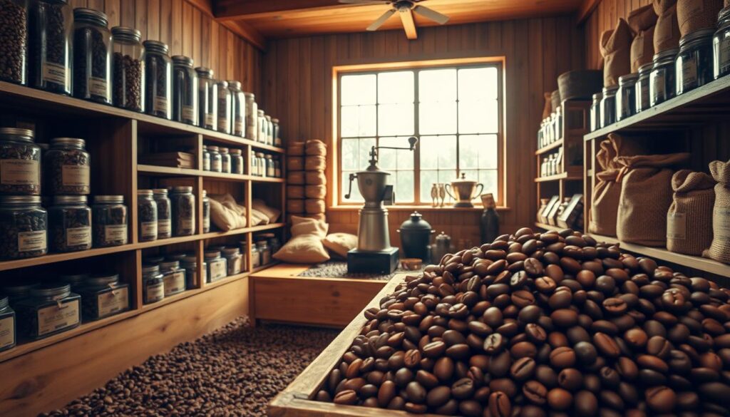penyimpanan biji kopi penyimpanan biji kopi